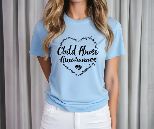 Child Abuse Awareness Heart Shirt